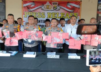 Polres Mesuji Gelar Press Release Hasil Ungkap Ops Sikat Krakatau 2024