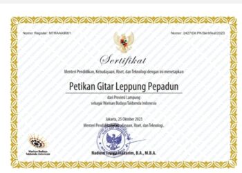 Pemkab Lampura Raih Penghargaan WBTB