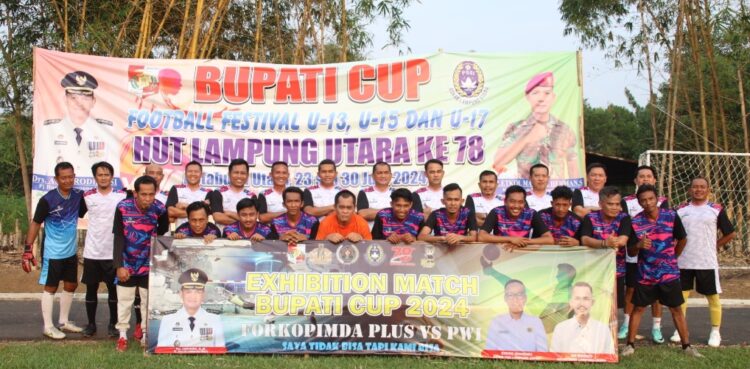 Bupati Cup, Forkopimda VS PWI Lampura 1 – 0