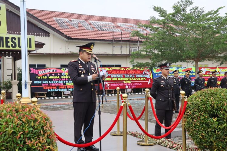 Kapolres Mesuji Pimpin Upacara Peringati Hari Lahir Pancasila Tahun 2024