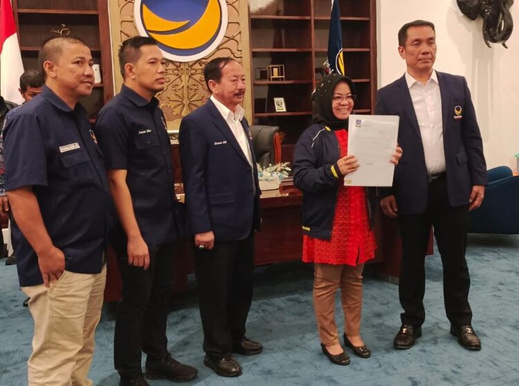 Resmi, Elfianah Diusung NasDem Maju Pilkada Mesuji 2024