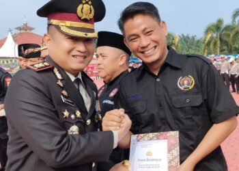 Upacara Hari Bhayangkara ke 78, PWI Dapat Penghargaan dari Polres Mesuji