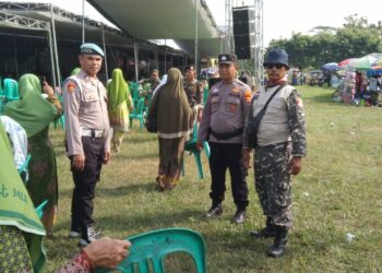Polisi Amankan Pengajian HARLAH ke-78 Muslimat NU di Pringsewu