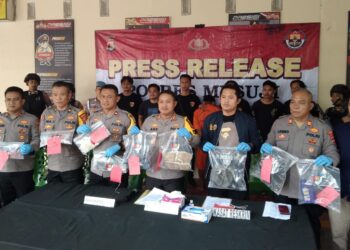 Polres Mesuji Gelar Press Release Ungkap Kasus Pembunuhan Anggi