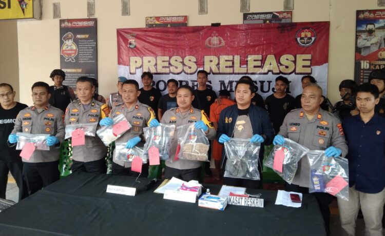 Polres Mesuji Gelar Press Release Ungkap Kasus Pembunuhan Anggi