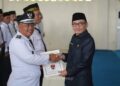 Pj Bupati Levi Lakukan Pengukuhan Perpanjangan Masa Jabatan Kades dan BPD se-Mesuji