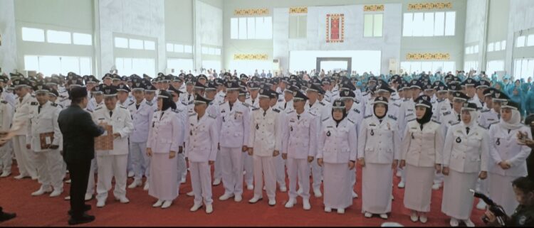 Pj Bupati Lampung Utara Kukuhkan Perpanjangan Masa Jabatan 231 Kades Di Lampura