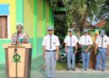 Ikut Upacara Bendera di SMKN 1 Simpang Pematang, Ini Misi Satlantas Polres Mesuji