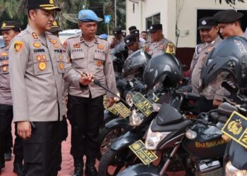 Jelang Pilkada, Kapolres Mesuji AKBP M Harris Cek Kesiapan Sarpras dan Randis