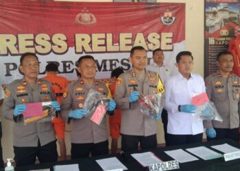 Gelar Ekspos Penangkapan Pelaku Pemerasan, Begini Pesan Kapolres Mesuji