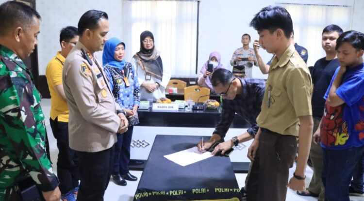 AKBP Teddy Rachesna Gelar Mitigasi, Cegah Tawuran Pelajar Dan Geng Motor DI Lampura