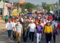 Ribuan Masyarakat Kecamatan Sungkai Utara Ikuti Jalan Sehat HUT RI Ke – 79