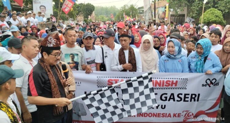 HUT RI Ke 79, Ribuan masyarakat Rejosari, Sribasuki, Jalan Sehat Bersama Hamartoni – Romli