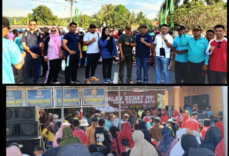 Waduh..Ribuan Masyarakat Kerumuni Kantor Desa Negara Ratu