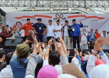 Partai Gerindra, Nasdem, PDI P Dan PAN, Deklarasikan Hamartoni – Romli, Sebagai Calon Bupati Lampura