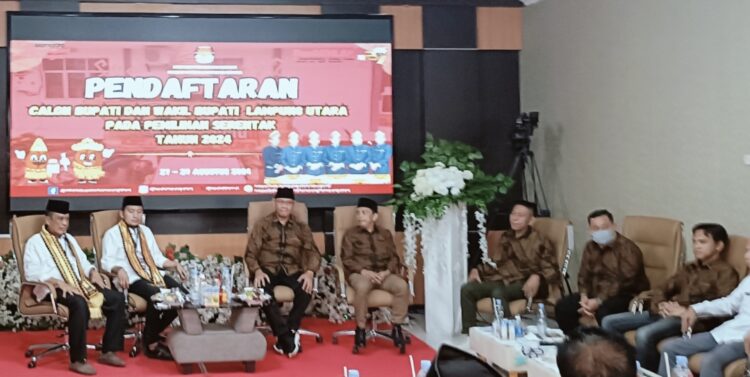 Maju Pilkada Lampura, Berkas Ardian Saputra – Sopian Dinyatakan Lengkap