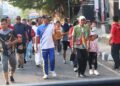 Semarak Jalan Sehat PWI Lampura,  Peringati HUT RI Ke 79
