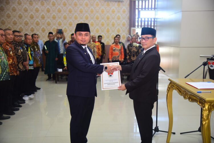 Pj Bupati Levi Lantik Wahyu Umbara Sebagai Pj Sekda Mesuji