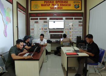 Cegah Hoaks dan Ujaran Kebencian, Satgas Gakkum Operasi mantap Praja Polres Pringsewu Intensif Pantau Media Digital