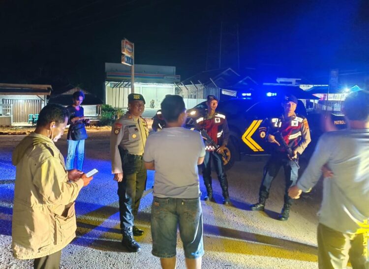 Patroli Rutin Jelang Pilkada, Ini pesan Kasat Samapta Polres Mesuji