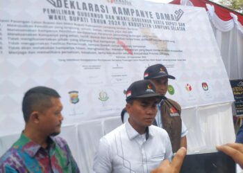 Bawaslu Lamsel Gelar Aksi Damai Pilkada, Berikut Pesan Ketua Bawaslu Lamsel