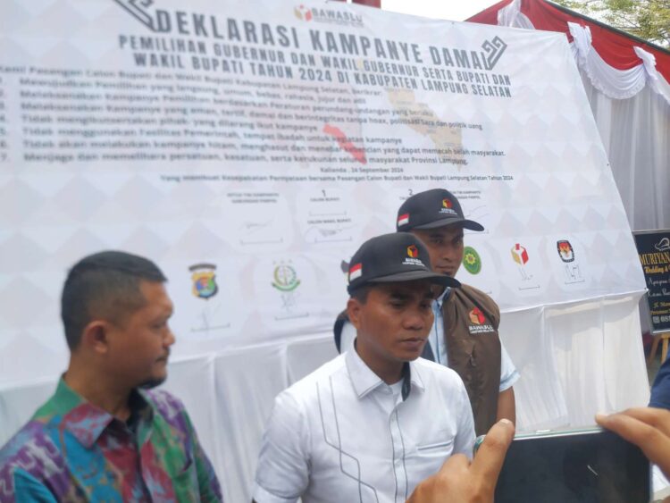 Bawaslu Lamsel Gelar Aksi Damai Pilkada, Berikut Pesan Ketua Bawaslu Lamsel