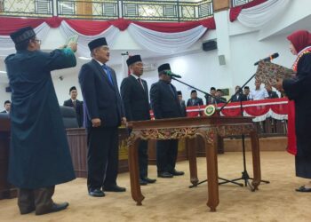 Busroni Kembali Nahkodai Pimpinan DPRD Tubaba 2024- 2029.