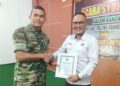HUT TNI Ke 79, PWI Lampura Raih Penghargaan Dari Danrem 043/GATAM Lampung