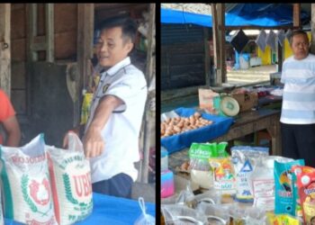 Pantau Harga Sembako, Sat Intelkam Polres Lampura  Geruduk Pasar Central Kotabumi