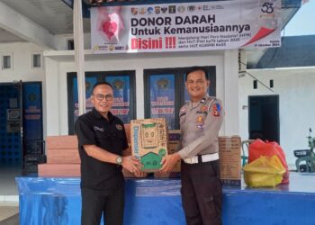 Perduli Pada Masyarakat, Polres  Suport Penuh Kegiatan Donor Darah PWI Lampura 