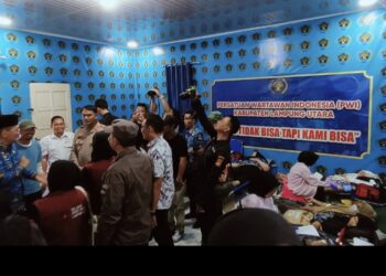 ” Banjir ”  Darah Di PWI Lampung Utara