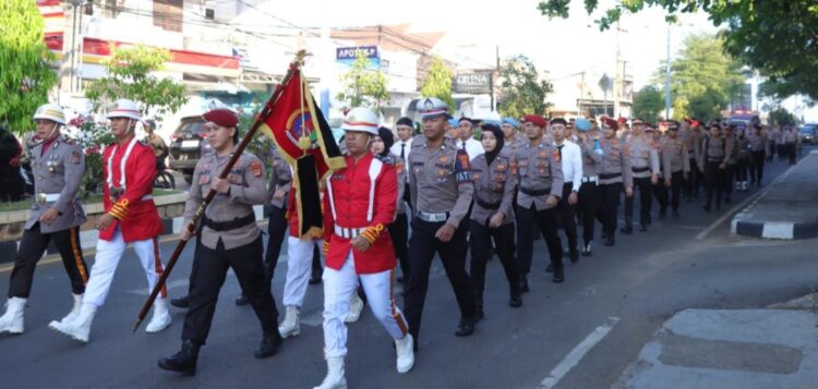 Polisi Di Lampura Napak Tilas Peringati Sejarah Berdirinya Polres Lampung Utara