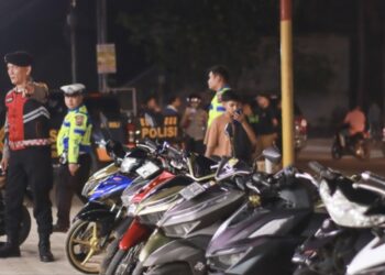 Maraknya Balap Liar, Polres Pringsewu Mengadakan Razia.