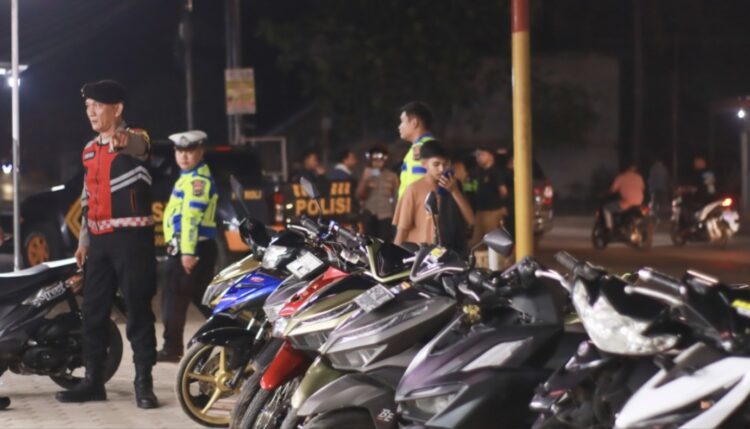 Maraknya Balap Liar, Polres Pringsewu Mengadakan Razia.