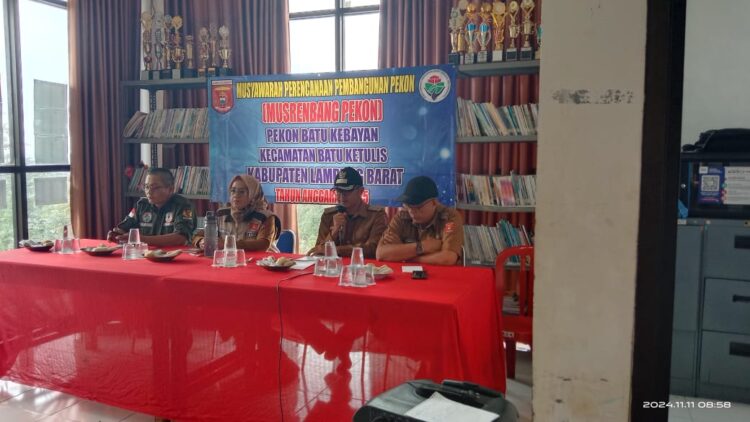 Pekon Batu Kebayan Laksanakan Musrenbang Tahun Anggaran 2025