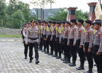 Kapolres Pringsewu Lepas 196 Personel Pengamanan TPS Pilkada Serentak 2024
