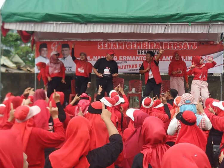 Calon Bupati Lampung Selatan Nomor 1, Nanang Ermanto Kampanye di Rajabasa, berikut pesanya