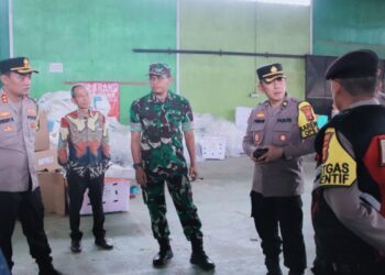 Kapolres Dan Dandim Pastikan, Perlengkapan Dan Logistik Pilkada Lampura Aman