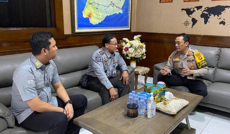 Tingkatkan Sinergitas Institusi, Rutan Kotabumi Kunjungi Mapolres Lampura
