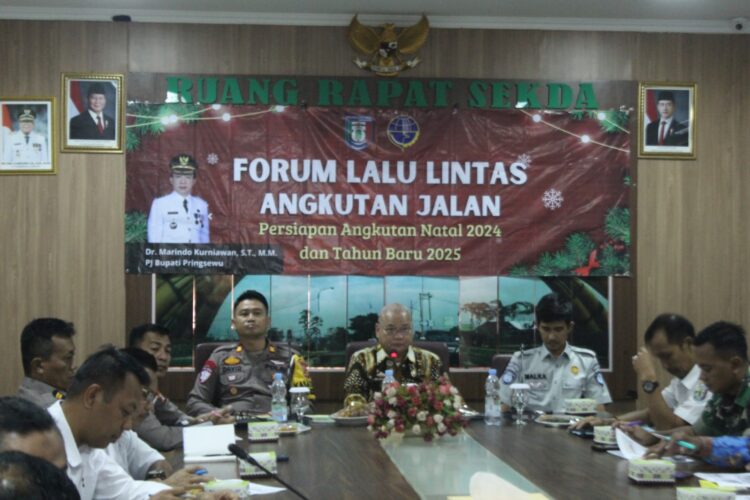 Forum Lalu Lintas Pringsewu Bahas Persiapan Pengamanan Natal dan Tahun Baru