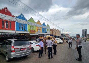 Pasar Gisting Rawan Padat Lalin, Satlantas Polres Tanggamus Ambil Langkah Preventif