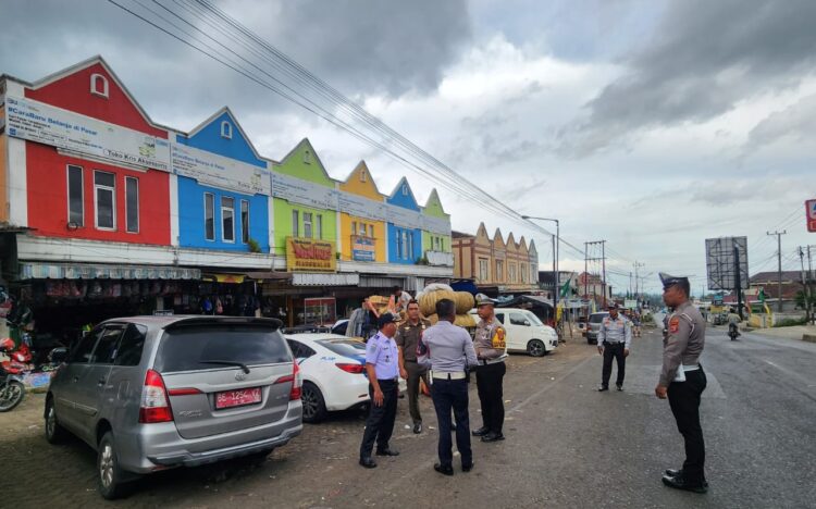 Pasar Gisting Rawan Padat Lalin, Satlantas Polres Tanggamus Ambil Langkah Preventif