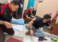 Tim Penyidik Kejaksaan Negeri Pringsewu Lakukan Penggeledahan pasca penetapan HI selaku Ketua Umum LPTQ sebagai tersangka dalam Kasus Dugaan Korupsi Dana Hibah LPTQ Pringsewu.