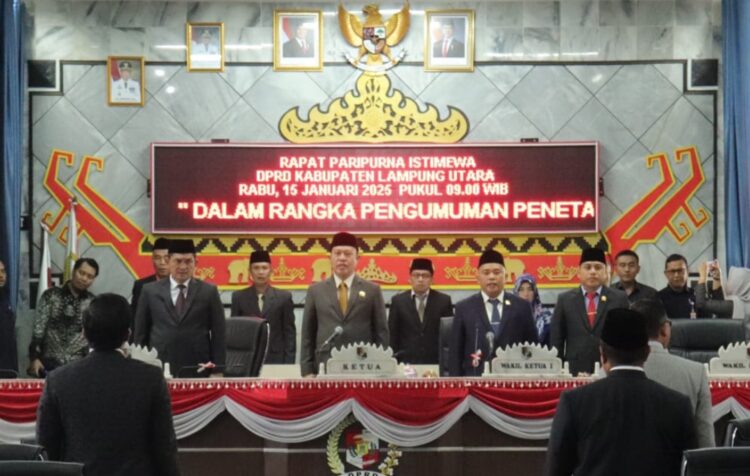 DPRD Tetapkan Hamartoni – Romli Sebagai Bupati Dan Wakil Bupati Lampura