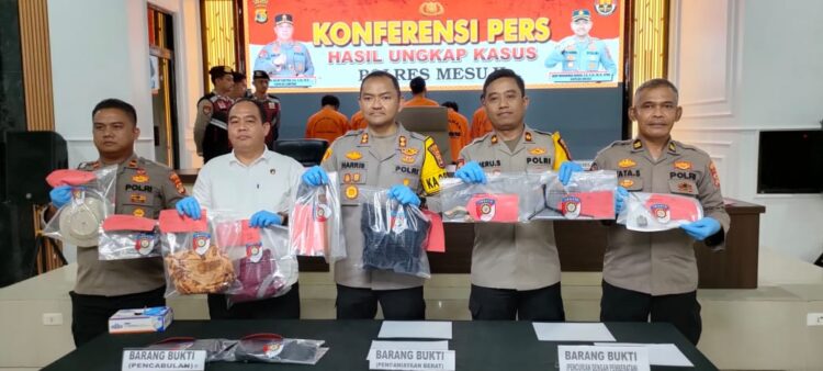 Konferensi Pers, Polres Mesuji Ungkap Tiga Kasus