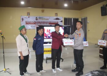Polres Pringsewu Gandeng BEM dan OKP Salurkan Bantuan Sosial Menjelang Ramadan