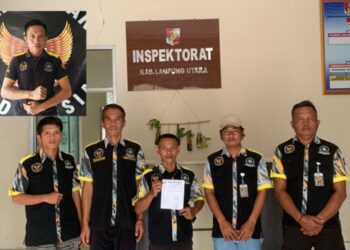 GMBI Laporkan Kades Tanjung Beringin Ke Inspektorat Lampura