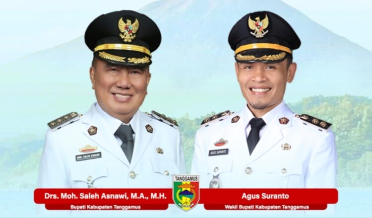 Sah! Moh Saleh Asnawi-Agus Suranto Pimpin Tanggamus 2025-2030