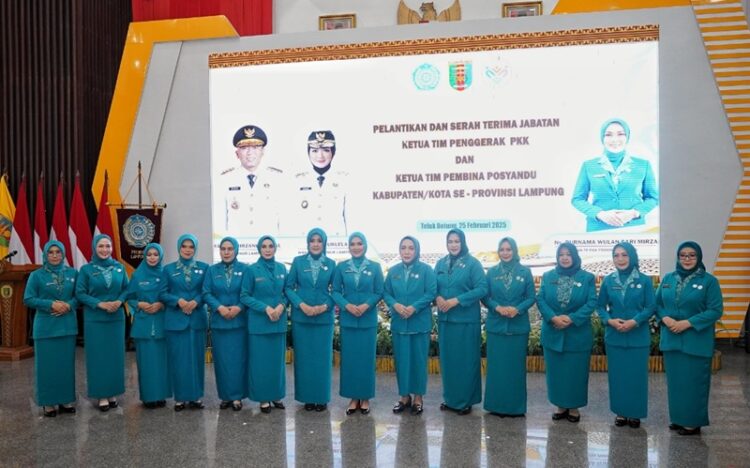 Istri Bupati Tanggamus Resmi Jabat Ketua TP-PKK