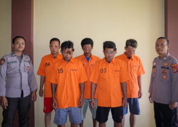 Main Judi di Bulan Ramadan, Lima Warga Pringsewu Ditangkap Polisi